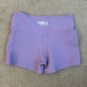 Booty by Brabants Croco Skin Booty Shorts in Lavendar